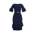 Fashion cross-border export women's dress african clothing plus size women's olwork clothing hip-covering cake skirt with belt