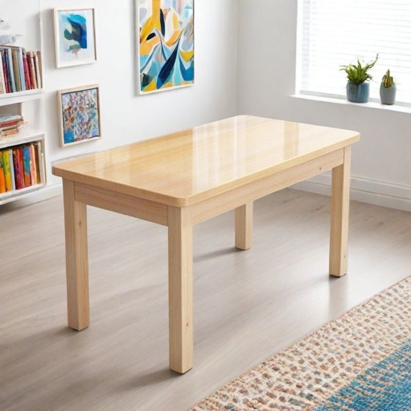 Solid wood dining table rectangular small apartment dining table combination table and chairs dining table and chairs casual modern table for home noodle shop