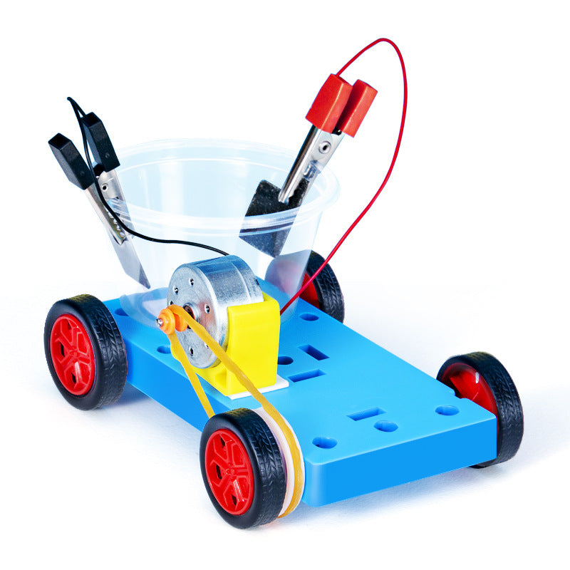 Salt water power generation trolley physics experiment DIY material package creative handmade gizmo scientific experiment set