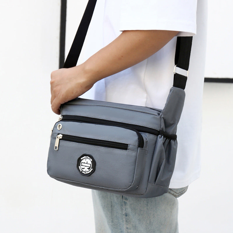 New shoulder bag large-capacity anti-splashing and wear-resistant backpack multi-pocket fashionable men's business leisure   bag