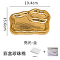 Insaccessible luxury ceramic storage jewelry tray stylish high-value desktop ornaments entrance ring key storage tray