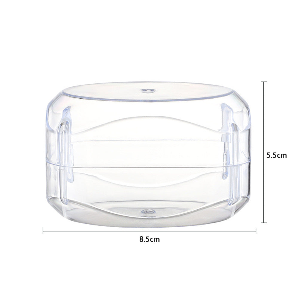 Large inventory of pacifier storage boxes available for wholesale. portable, transparent pacifier cases, sold individually