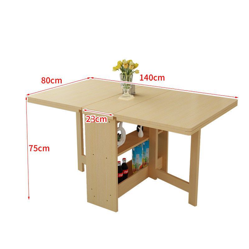 Foldable dining table - compact, modern, and versatile rectangular table for small spaces - portable dining table