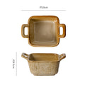 Retro ceramic for home small dipping dish japanese style double-ear side dish restaurant dessert pastry dish ceramic dish flavor dish