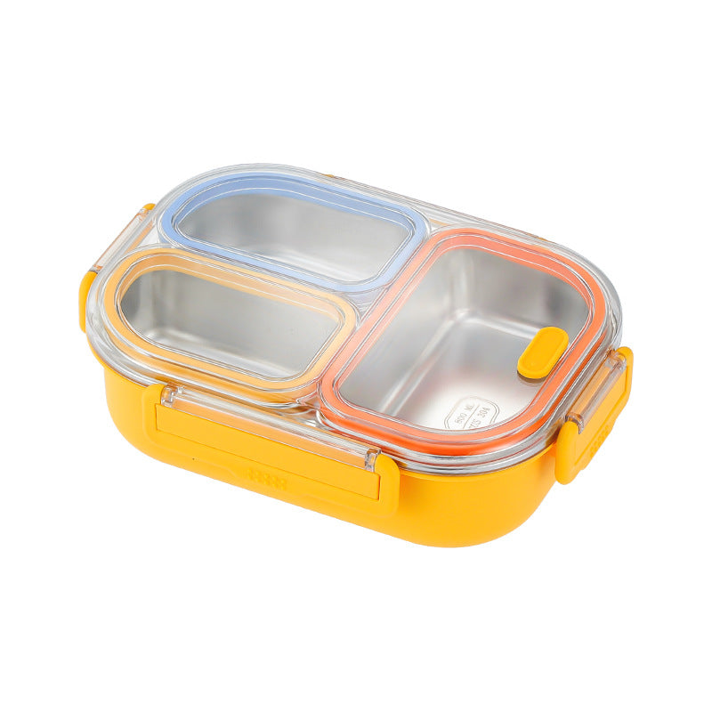304 stainless steel lunch box - perfect for office workers and students - prevents food odor mixing, microwave-safe, and keeps food warm