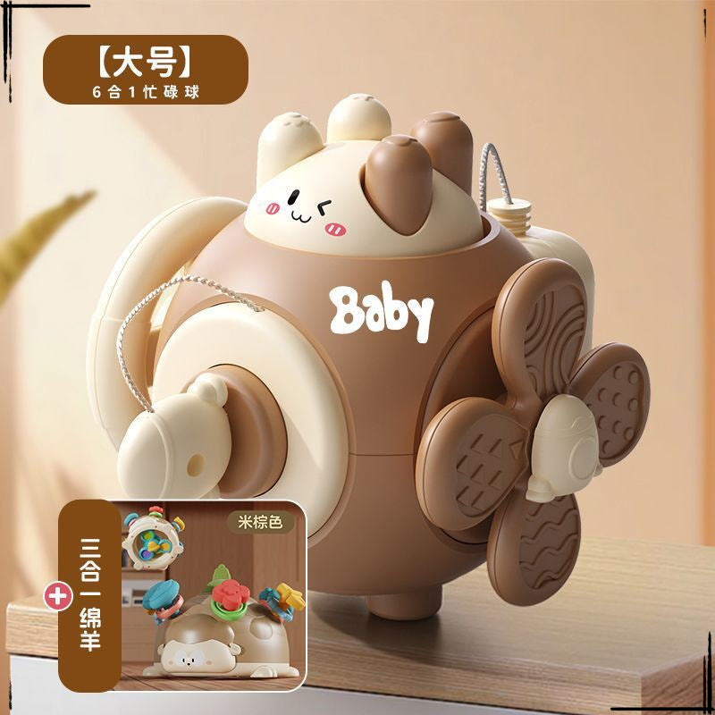 Baby busy ball hand catching ball 1-2 years old 3 baby busy board house hexahedron Montessori early education educational children's toys
