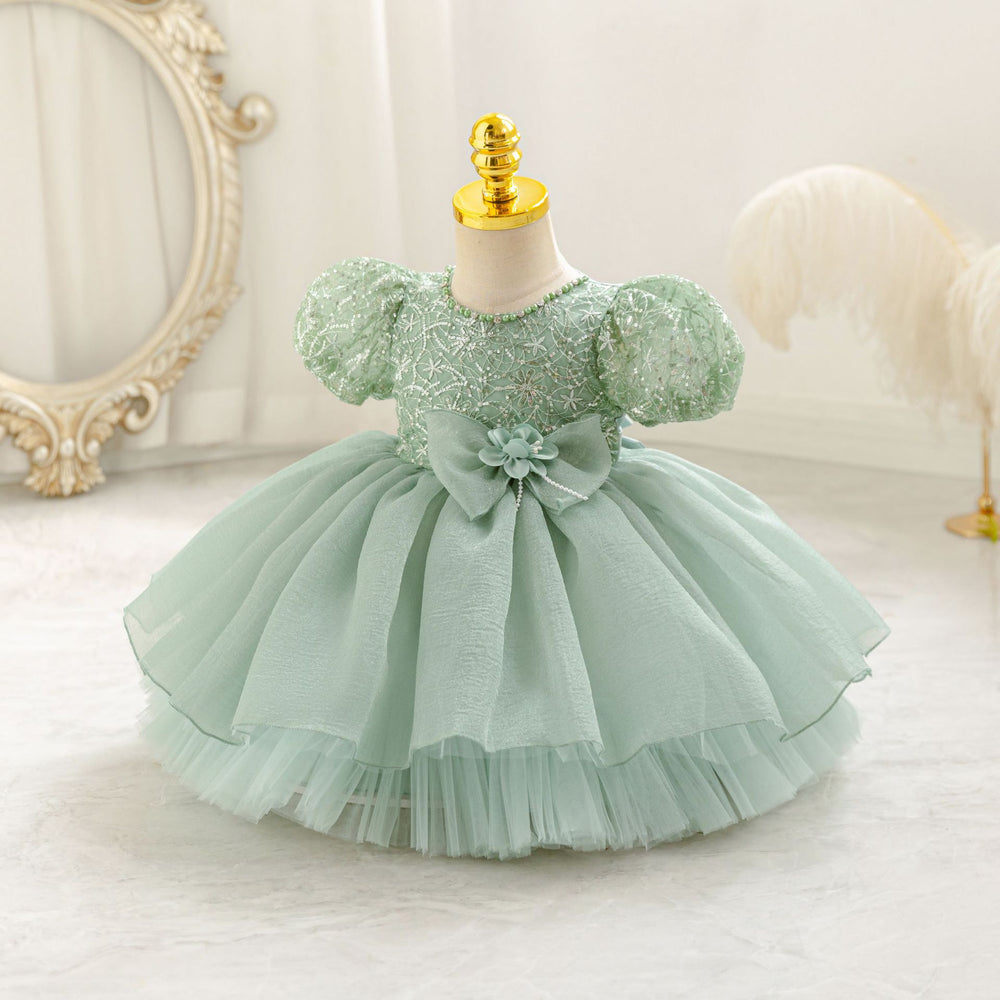 New in stock: sequined tulle cake princess dress for girls - perfect for baby's birthday!