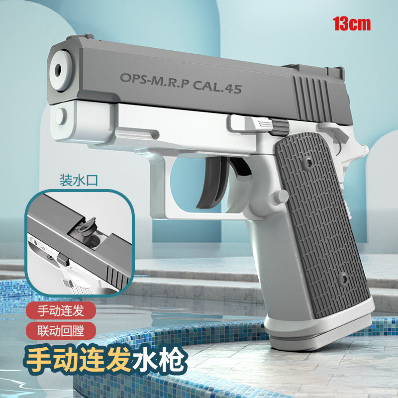 fully automatic glock water gun black technology toy electric burst water gun toy gun internet celebrity water fight