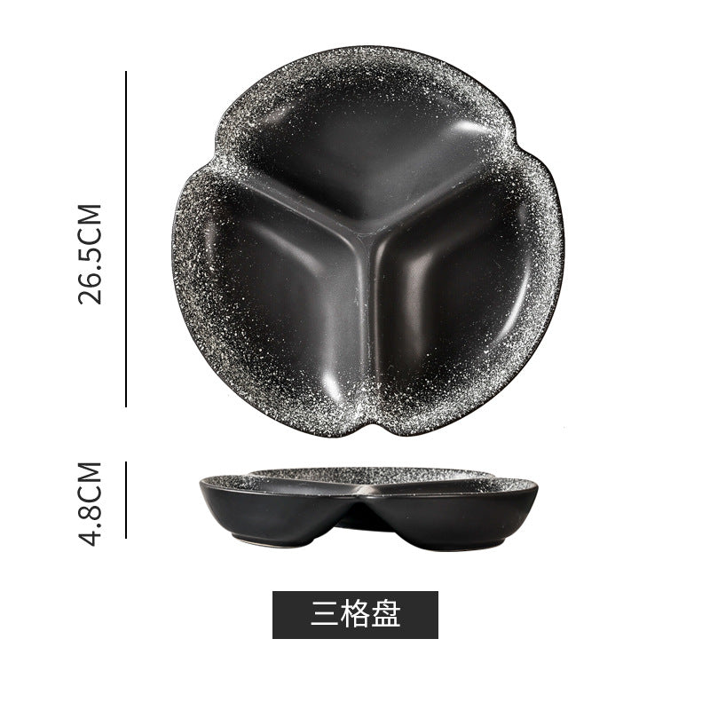 Japanese retro dessert plate - stylish & practical for home use - perfect for single servings, breakfast, snacks, and desserts