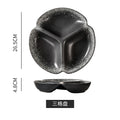 Mo xue three-compartment dish-large size