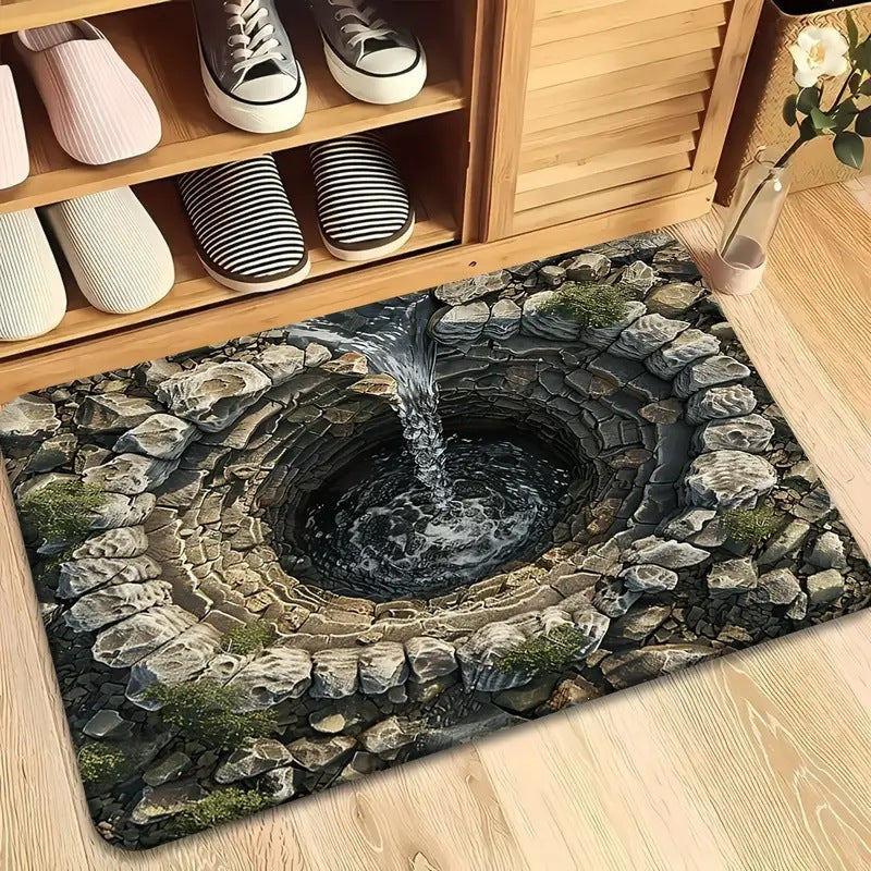 3d visual trap floor mat bathroom absorbent mat non-slip foot mat entrance door mat entrance door mat