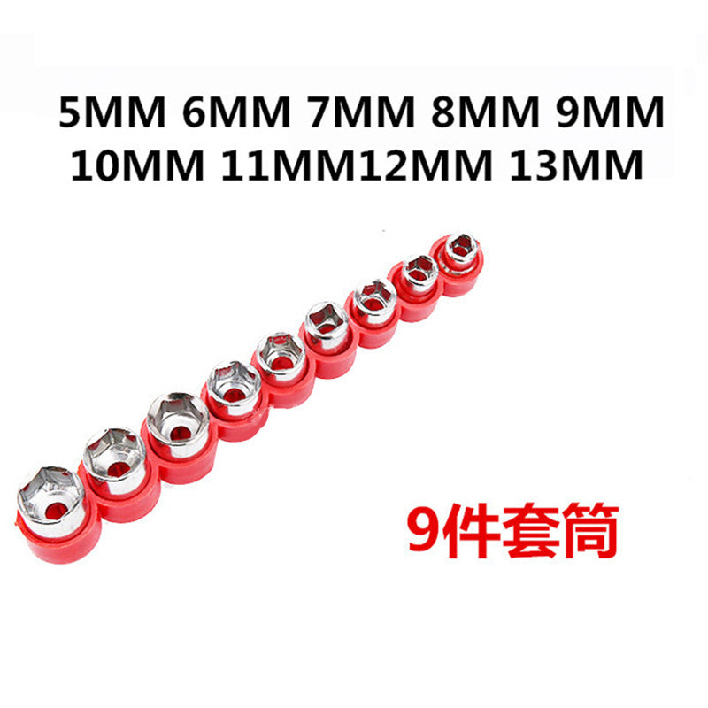 Large quantity from excellent set box sleeve tool, electric drill charging drill matching accessories, batch sleeve combination set