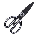 Stainless steel heavy-duty german-style kitchen scissors - durable, multi-purpose, everyday use (chicken bone, meat cutting, panda design)