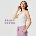 Shortsilmslimming look sports vest for women with chest pad, nude feel, comfortable back, sleeveless fitness yoga wear d25056