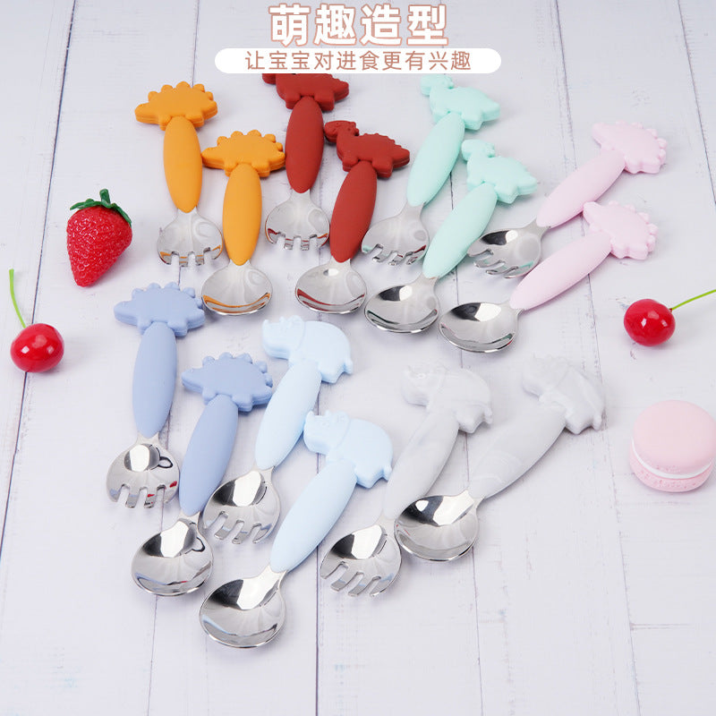 Food Grade Silicone Bowl Children's Tableware Baby Feeding Training Dinosaur Bowl Suction Cup Supplementary Food Bowl Children's Plate Factory