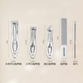Nail clipper set with folding storage case - complete manicure tool kit - wholesale available - stainless steel nail clippers