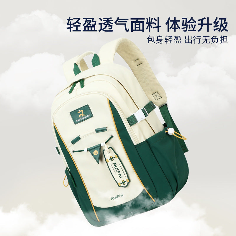 School bag for girls, primary school students in grades 3 to 6, large-capacity spine care to reduce the burden, 2025 new backpack for junior high school students