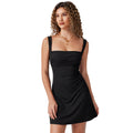 Insnew arrivalfashion cross-border sexysexy girlsense of designbackless waist slimming look a swing dress