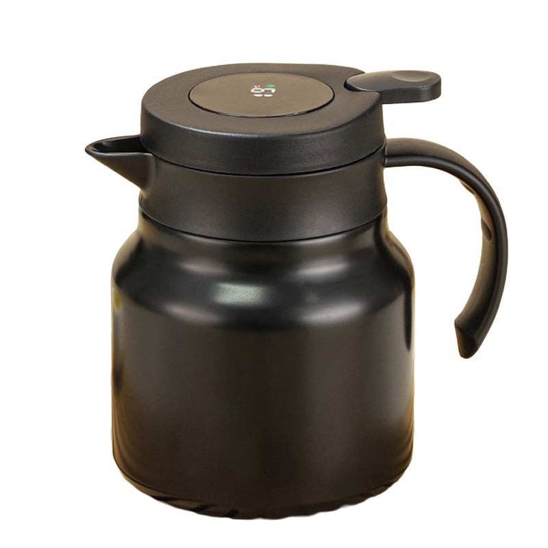 Stewed teapot ceramic liner temperature display heat preservation teapot 316 stainless steel tea water separation large capacity stewed tea kettle