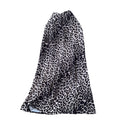 Classyelegant leopard print printingsatin skirt women's summerfrencheasiest for matchsilmslimming look mid-length mermaid dress