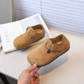 Vancahao niche style design baby birkenstock shoes  spring & fallnew arrivalk-stylekids small leather shoes girl bean shoes