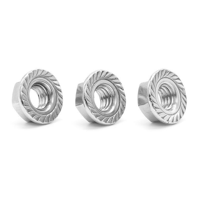 304/201/316 Stainless Steel Hexagonal Flange Nut Screw Flange Surface, Flange Nut Fastener Wholesale