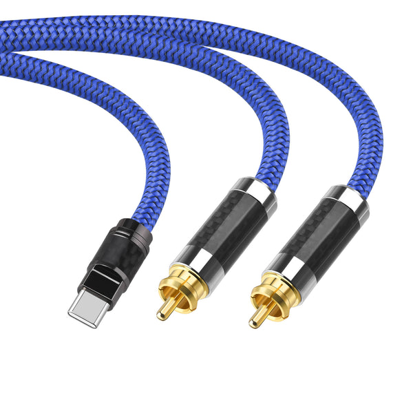 Lei Jun-805 One Minute Two RCA Dual Lotus Head Audio Cable Computer Connected to Audio Mobile Phone Desktop Power Amplifier 3.5mm
