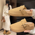 Thick sole half-pack birkenstock slippers for women outwearspring & fallnew arrivalretroeasiest for matchcasual slip-on bag slippers couple shoes