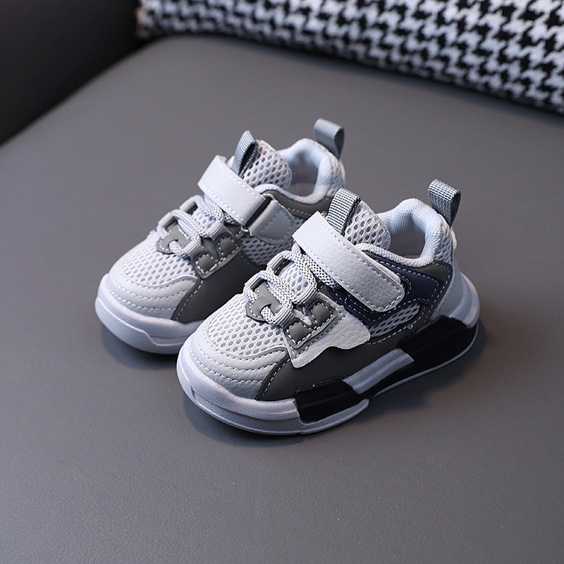 spring new arrival: breathable mesh running shoes for boys and girls - soft sole, trendy sneakers for spring/autumn