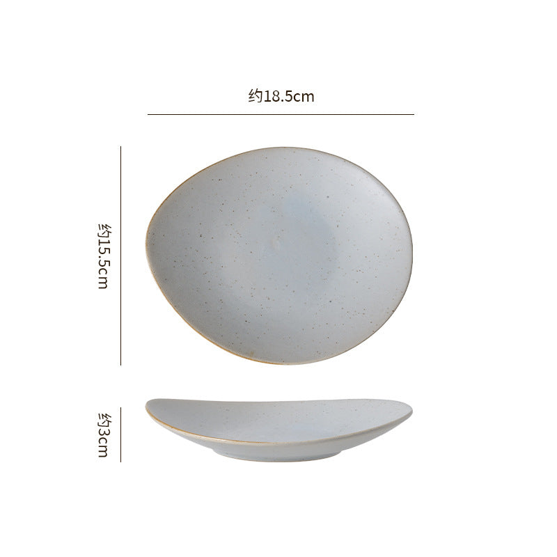 Vintage irregular high-end bowls, plates, and dishes - restaurant, hotel, and home tableware - unique dinnerware for serving dishes, desserts, rice bowls, and plating