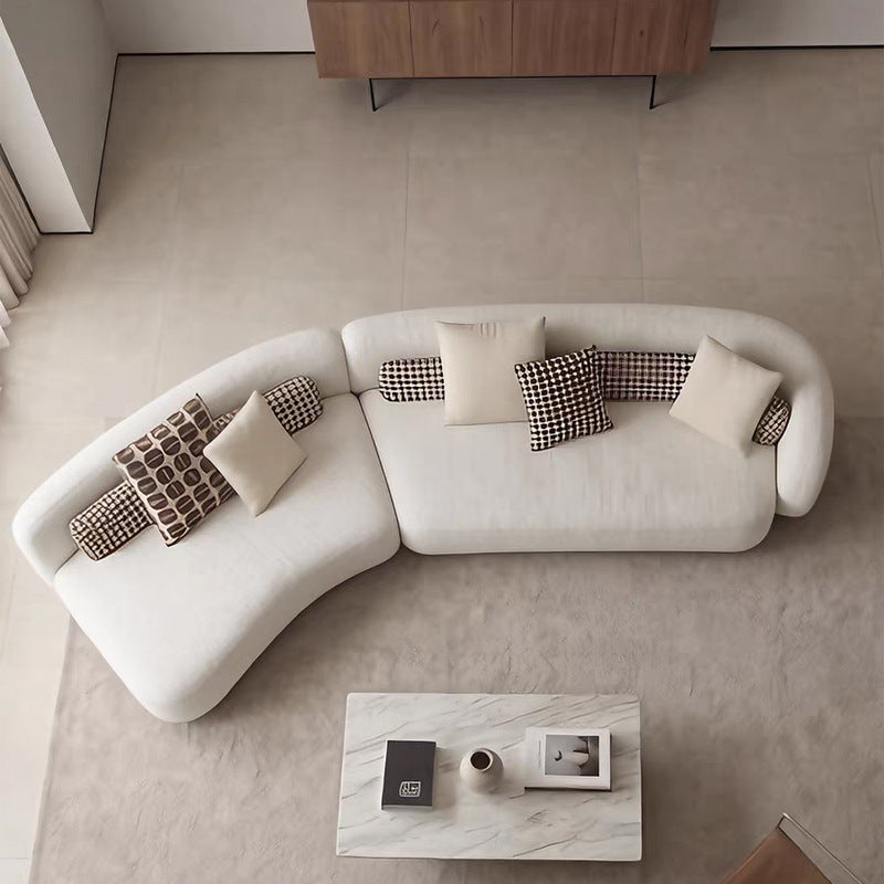 Bessel sofa italian normcore special shaped large flat villa module curved cashmere living room fabric sofa