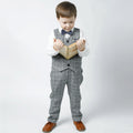 Spring new boys' suit set - british style fashionable children's clothing, kids' suit, vest, gentleman's first birthday outfit