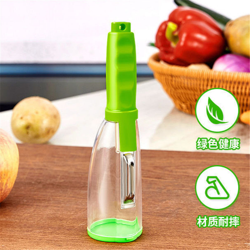 Household storage paring knife, melon and fruit planer, stainless steel paring knife, multi-purpose planer, belt box storage, peeler wholesale