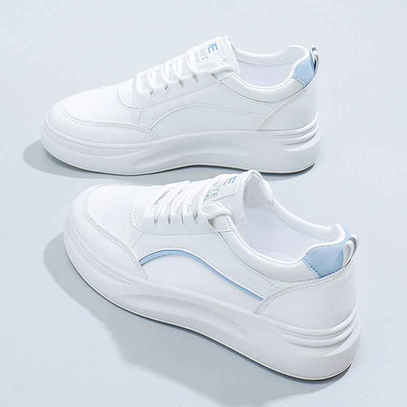 Spring autumnew arrivaldaily round toe flat heel white shoes female student casual shoes k-style breathable female sports sneakers female