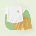 Baby short-sleeve set with shorts - lightweight summer outfit for infants and toddlers (ages 1-4) - boys' and girls' loose-fit outerwear