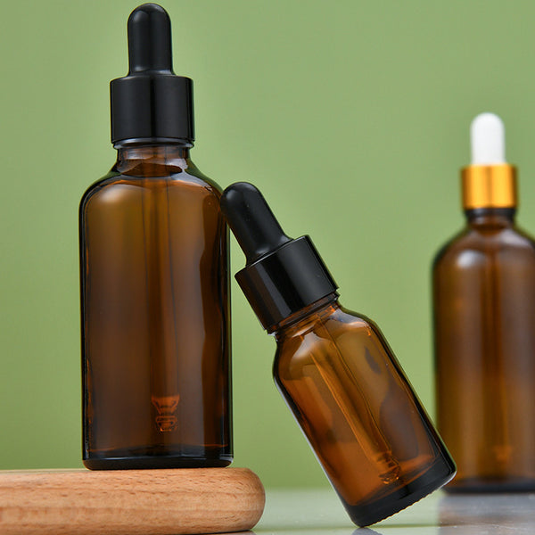 Brown essential oil bottle sub-bottle glass brown stock solution bottle essence bottle cosmetic sample bottle dropper bottle spot