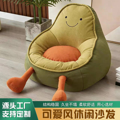 Influencer-approved avocado bean bag chair - cute kids' reading lounger, home baby casual chair, sofa chair - direct from the manufacturer