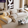 Italian high-end technology fabric sofa, budapest living room, special-shaped corner, modern minimalist curved no-wash sofa