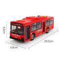 exclusive children's bus door opening simulation model bus baby bus bus boy toy