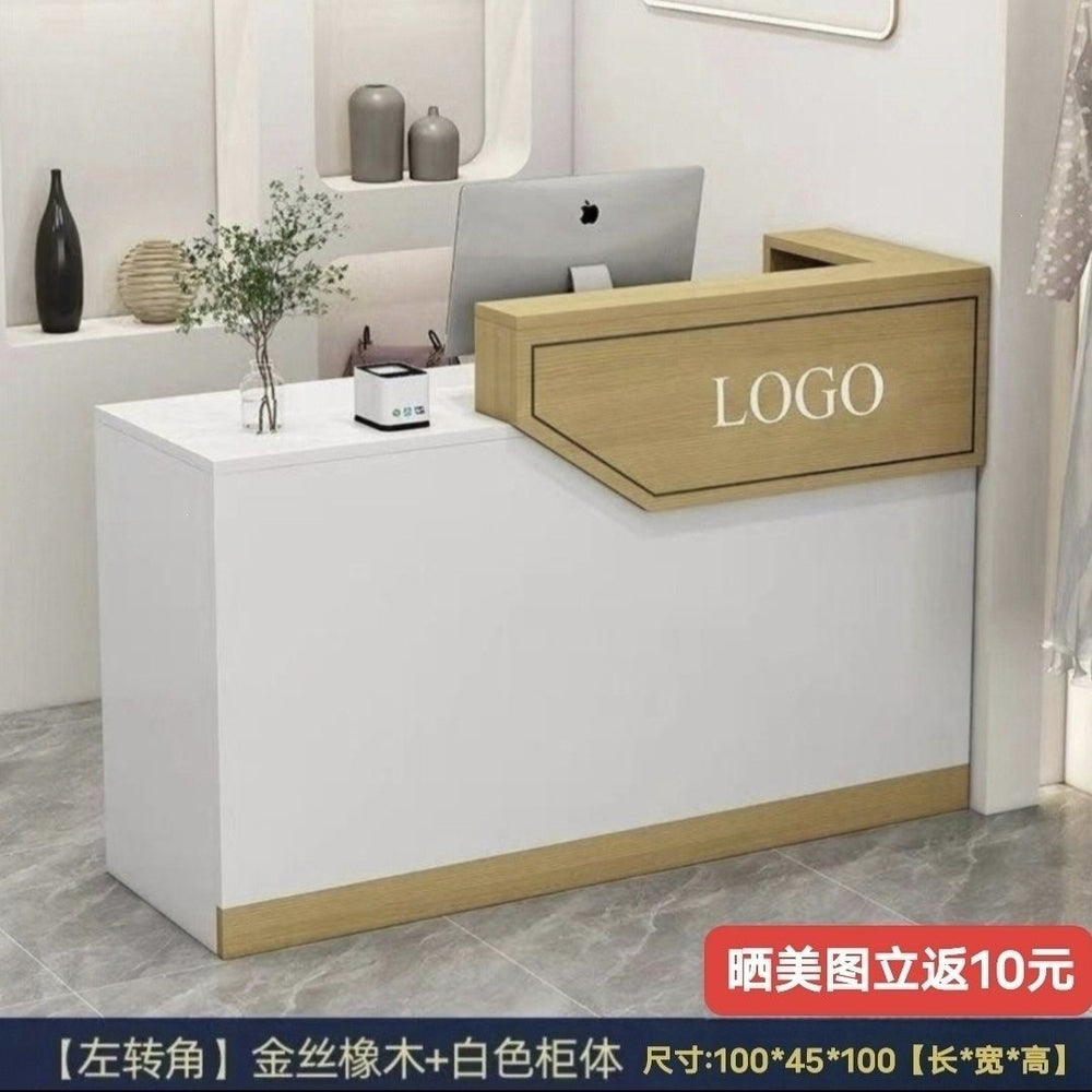 Minimalist modern cashier counter clothing store bar table checkout desk small counter beauty salon front desk bar table