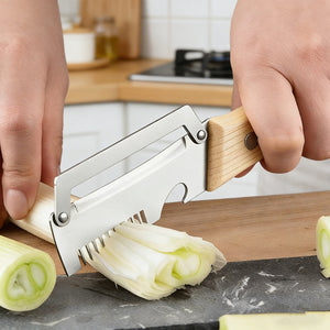 Stainless steel onion chopper, onion slicer, vegetable shredder, multi-purpose grater, kitchen gadget