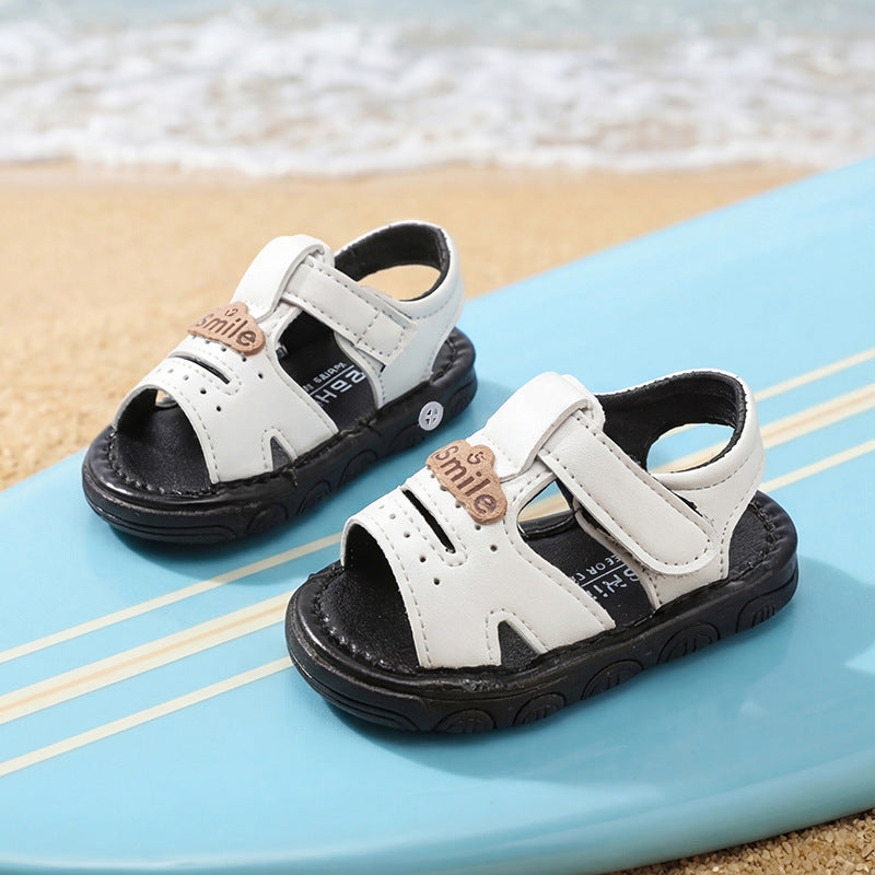 summer new arrivals: baby & toddler squeaky shoes - soft sole prewalker sandals for boys & girls - cartoon design, soft sole, beach shoes for baby boys & girls