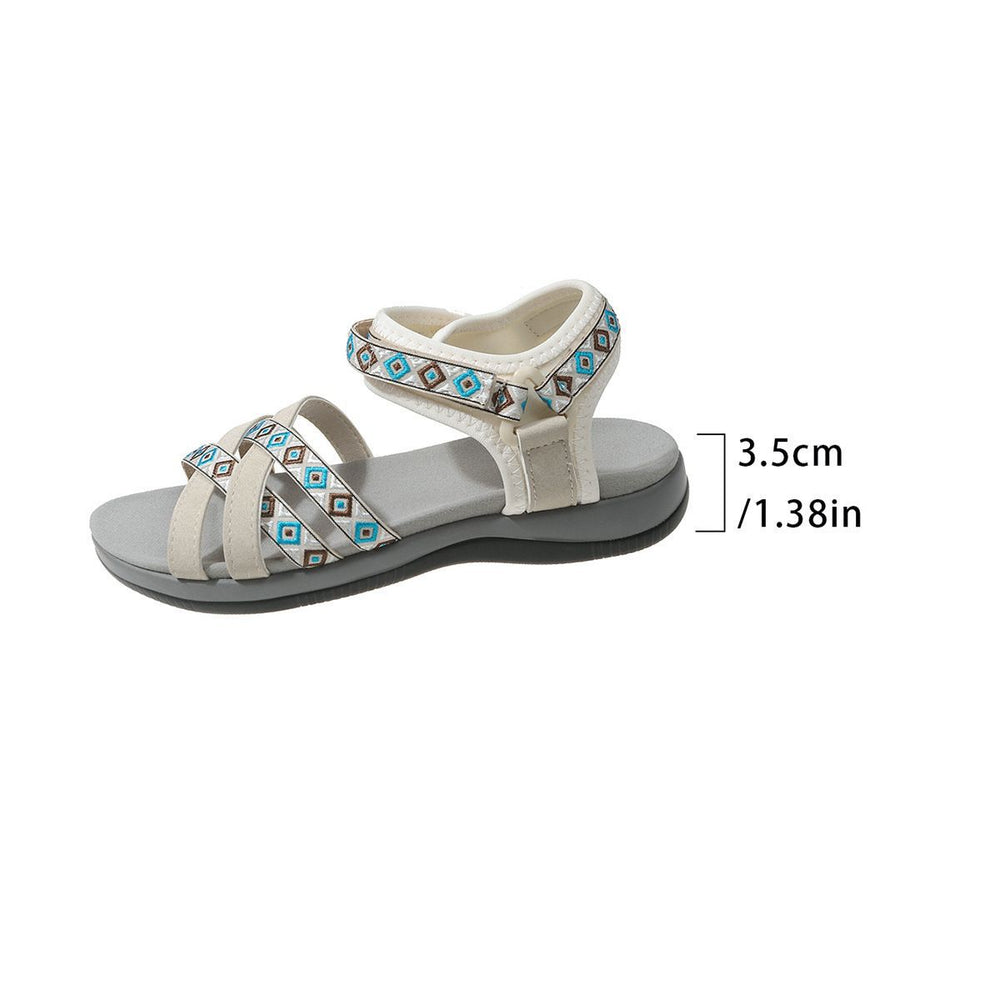 European and american new spring/summer  export sports sandals - printed, hook-and-loop closure, plus size women's sandals - dropshipping available