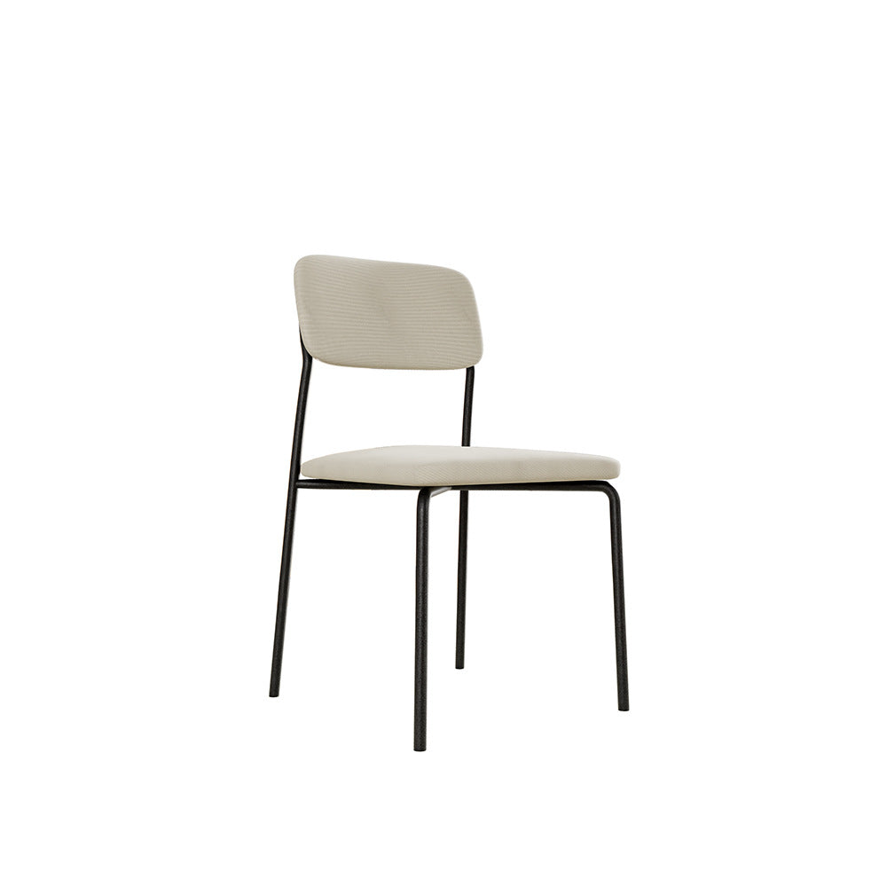 italian minimalist dining chair, light luxury high-end stool, wrought iron simple restaurant home chair, all solid wood