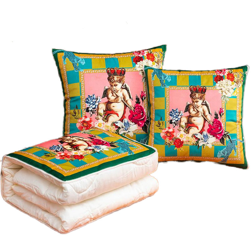 Two-in-one throw pillow and blanket, perfect for all seasons. use it as a plush cushion, office nap pillow, car air conditioning blanket, or a cozy sleeping pillow