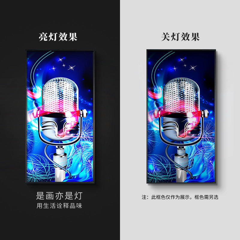 Bar decoration painting ktv dance hall clear bar box background wall ambient light painting hotel sexy beautiful woman hanging painting
