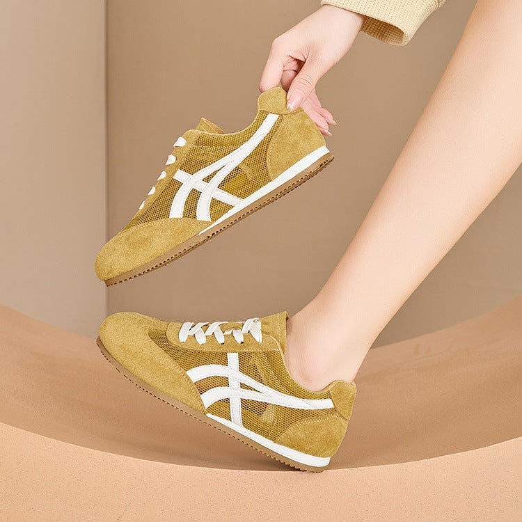 Best sellingretro mesh breathable german training shoes for women 2026autumnew arrival lightweight easiest for matchflatscasual sports sneakers