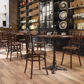 Vintage cafe table and chair set, french dessert bakery chairs, milk tea shop american rattan chairs, commercial table