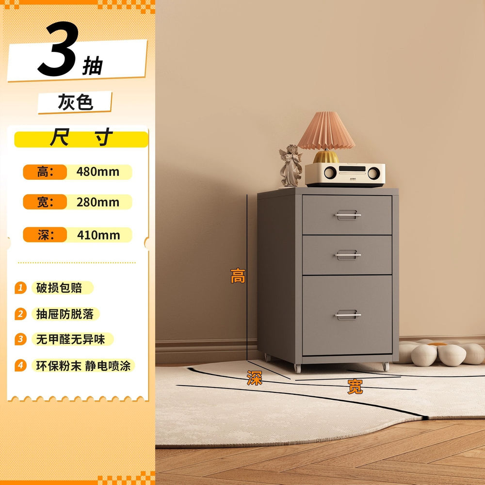 Haiermo cream style eight drawer cabinet movable desk under drawer cabinet living room bedroom room storage dopamine popular