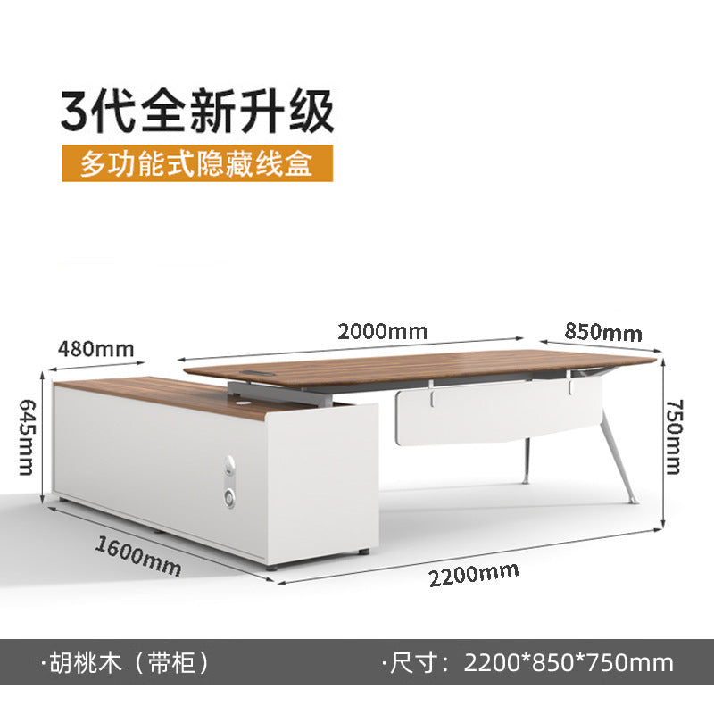 Executive desk office furniture - manager's desk, supervisor's desk, modern minimalist design